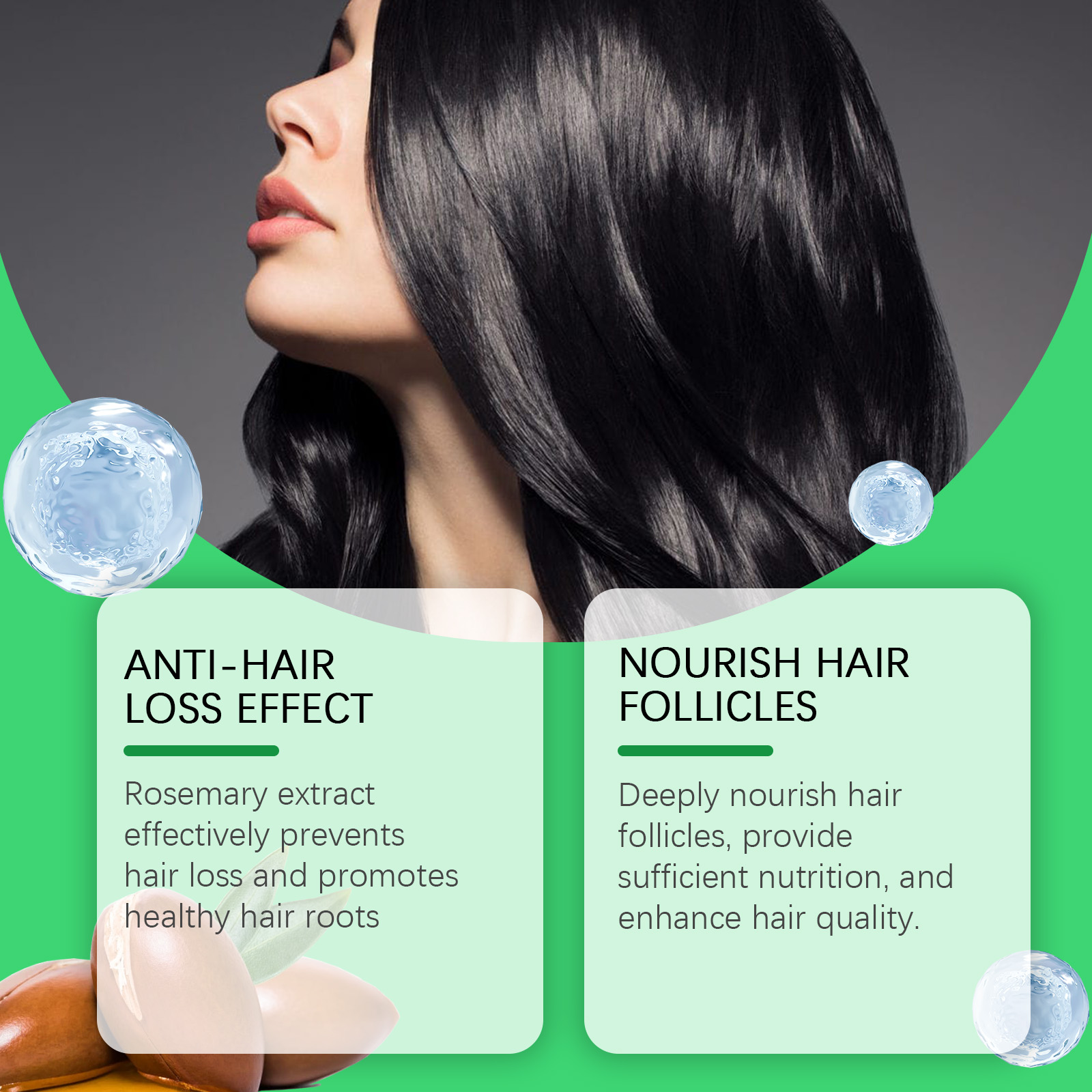Argan Hair Care Oil Improves Dry Frizzy Split Ends Nourishes Hair Care Essence