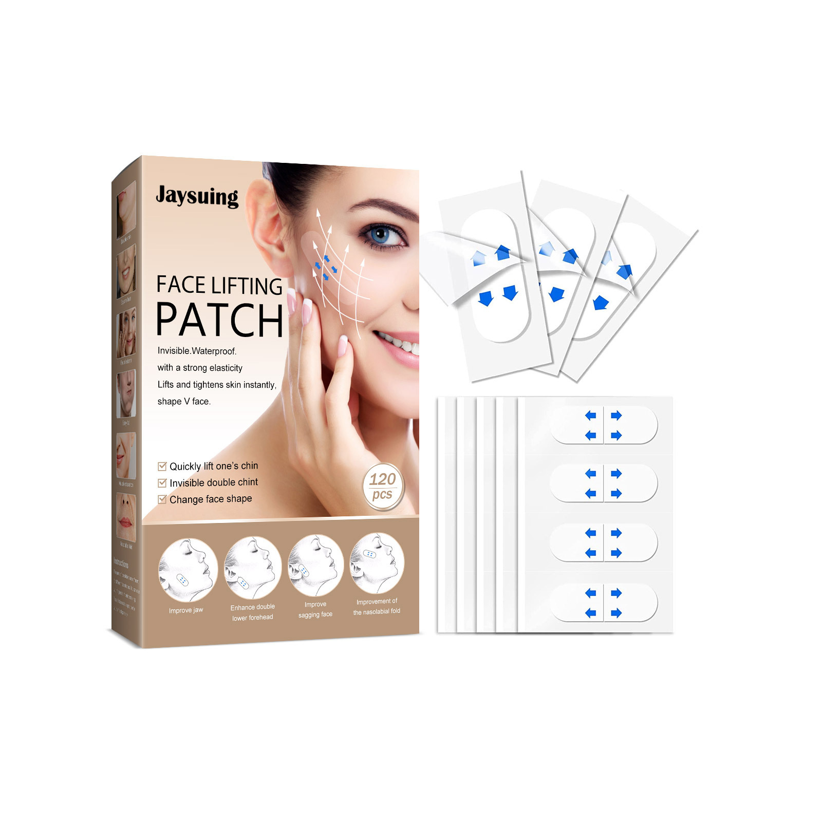 Face Lift Tape Invisible V Line Shaping Firming Mask For Slimming Facial Contour Daily Skin Care