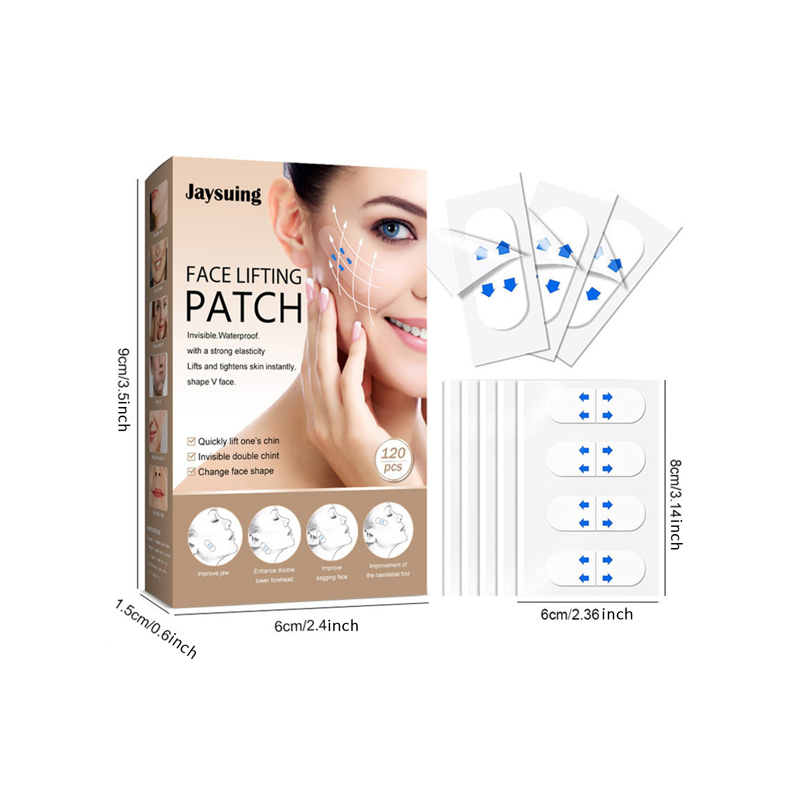 Face Lift Tape Invisible V Line Shaping Firming Mask For Slimming Facial Contour Daily Skin Care