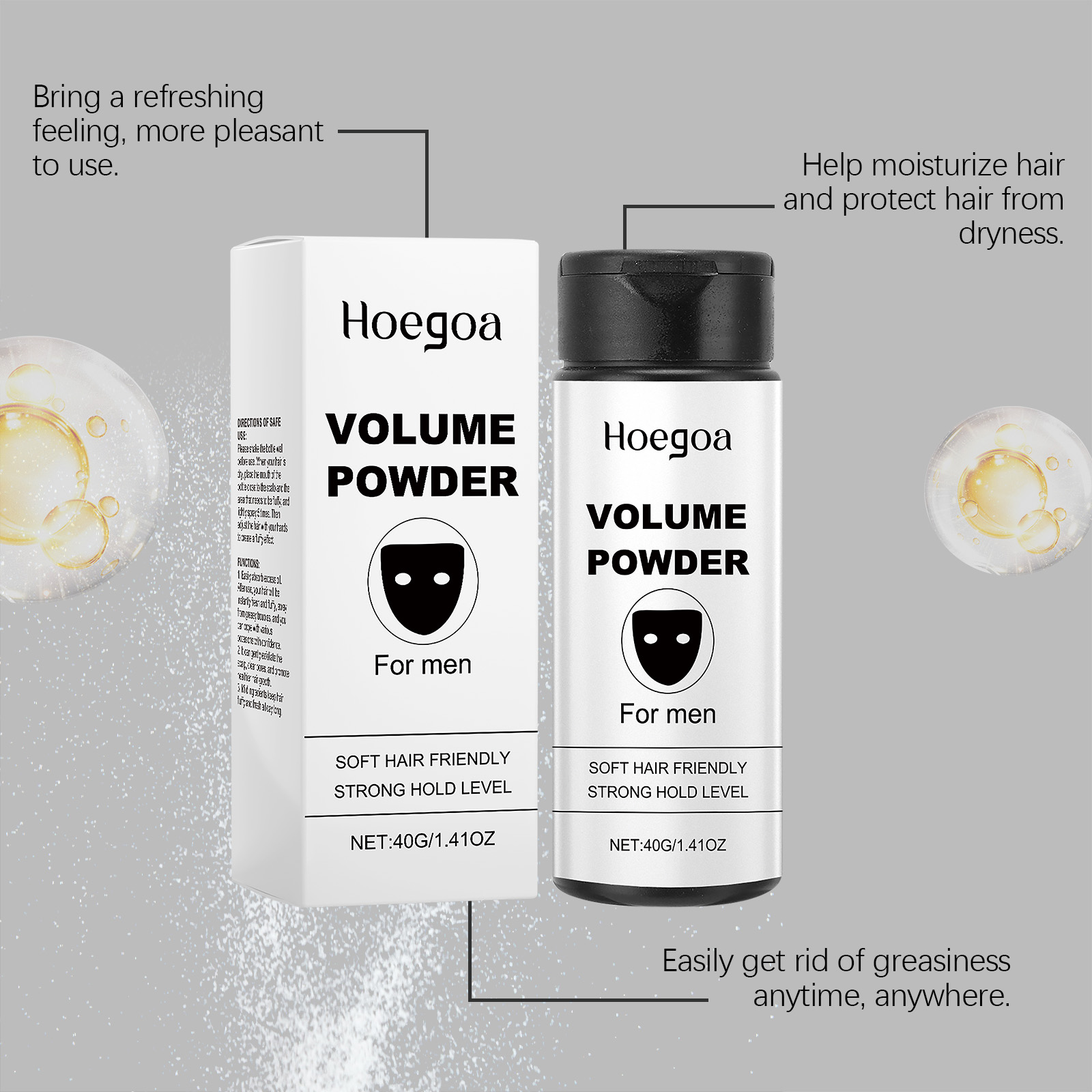 Volumizing Styling Powder Oil Control Oil Control Instant Texture For Fine Flat Hair Daily Care