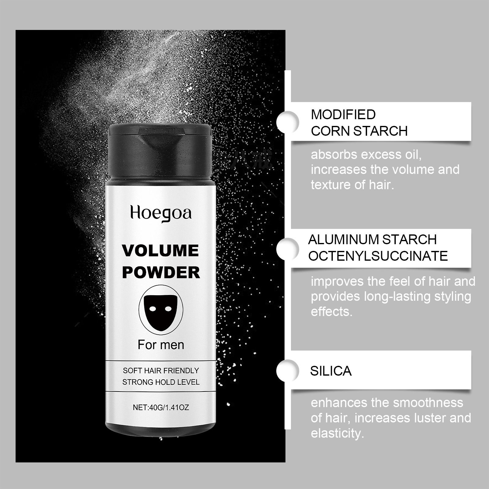 Volumizing Styling Powder Oil Control Oil Control Instant Texture For Fine Flat Hair Daily Care