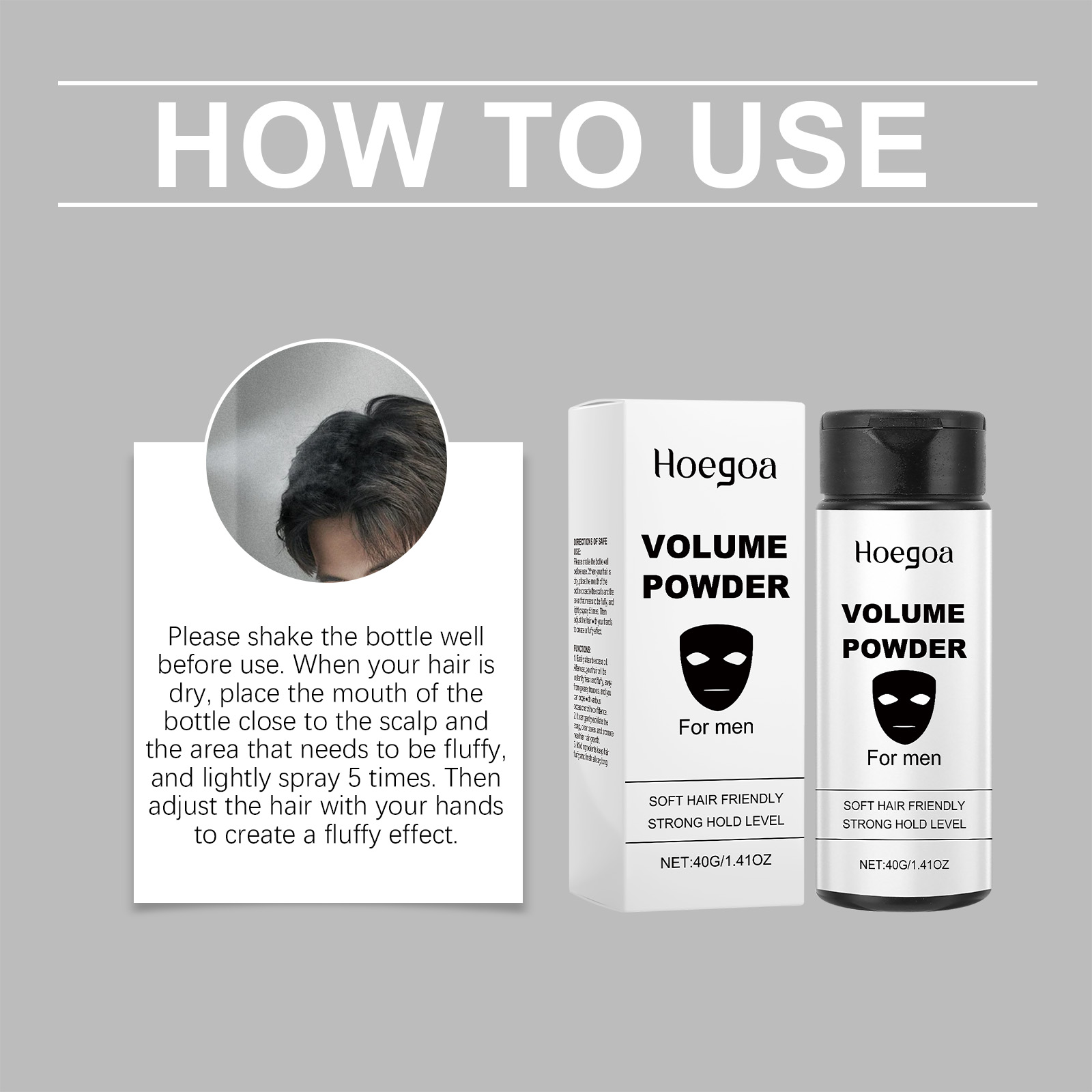 Volumizing Styling Powder Oil Control Oil Control Instant Texture For Fine Flat Hair Daily Care