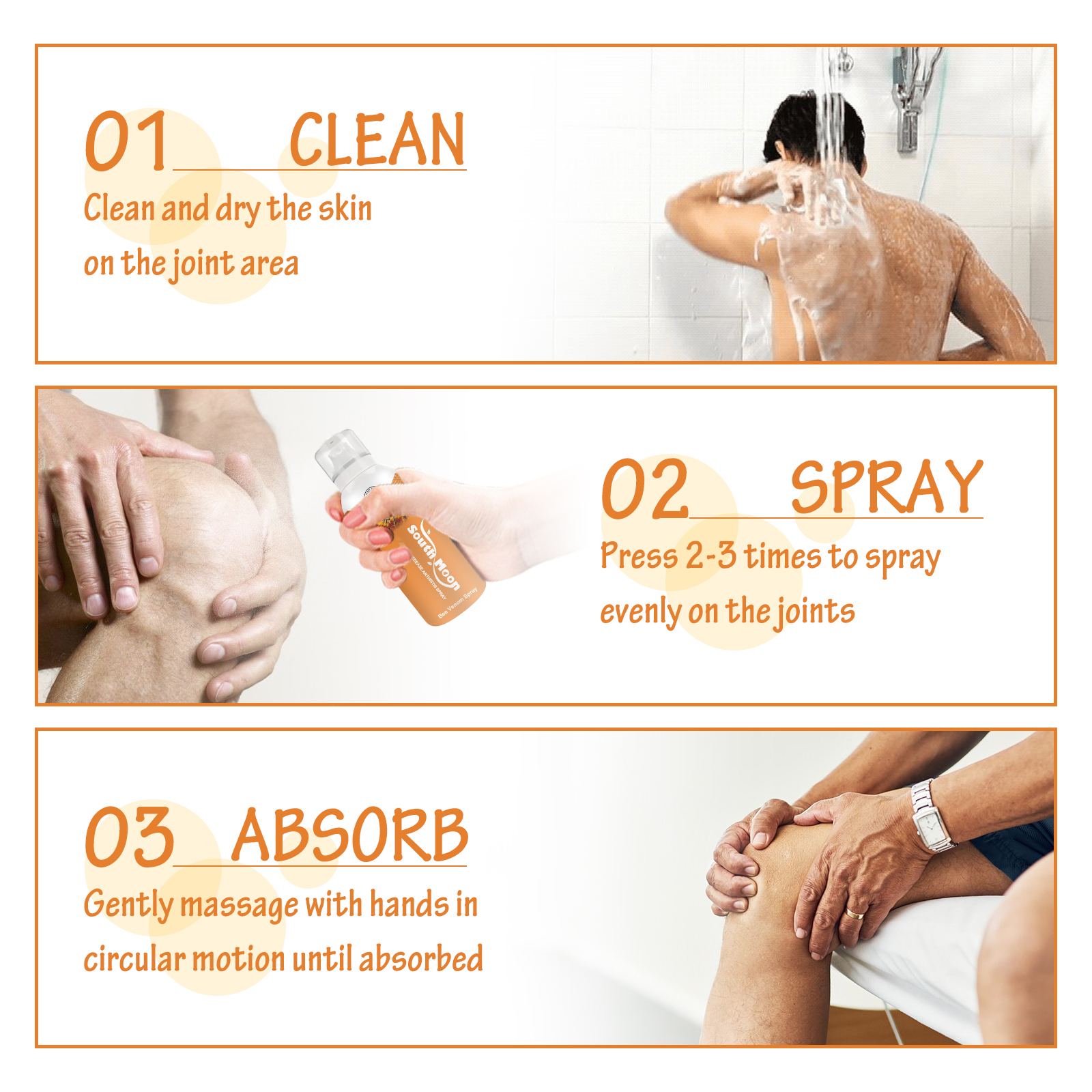 Joint Care Spray Soothing Moisturizing For Shoulder Neck Elbow Knee Daily Comfort And Flexibility Support
