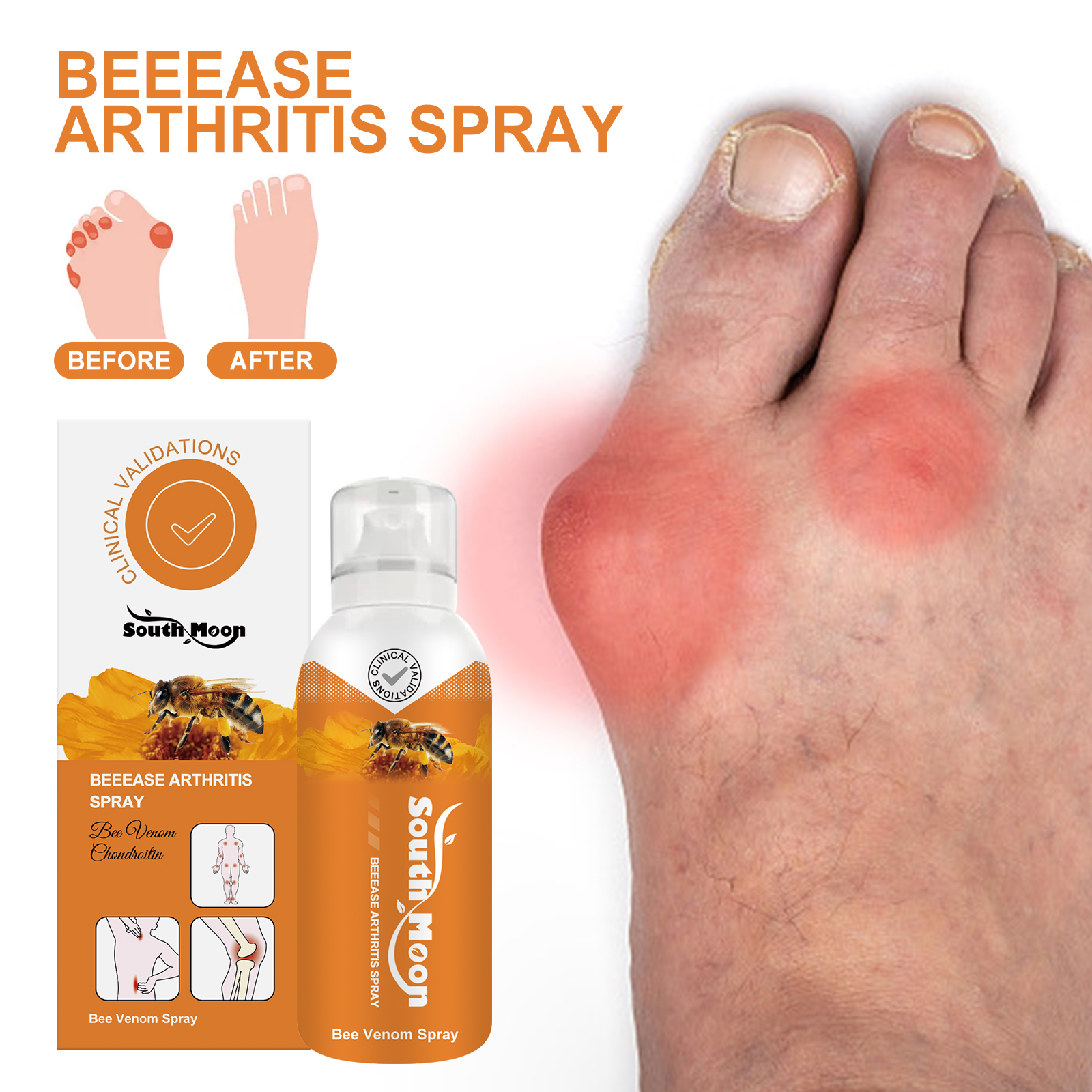 Joint Care Spray Soothing Moisturizing For Shoulder Neck Elbow Knee Daily Comfort And Flexibility Support