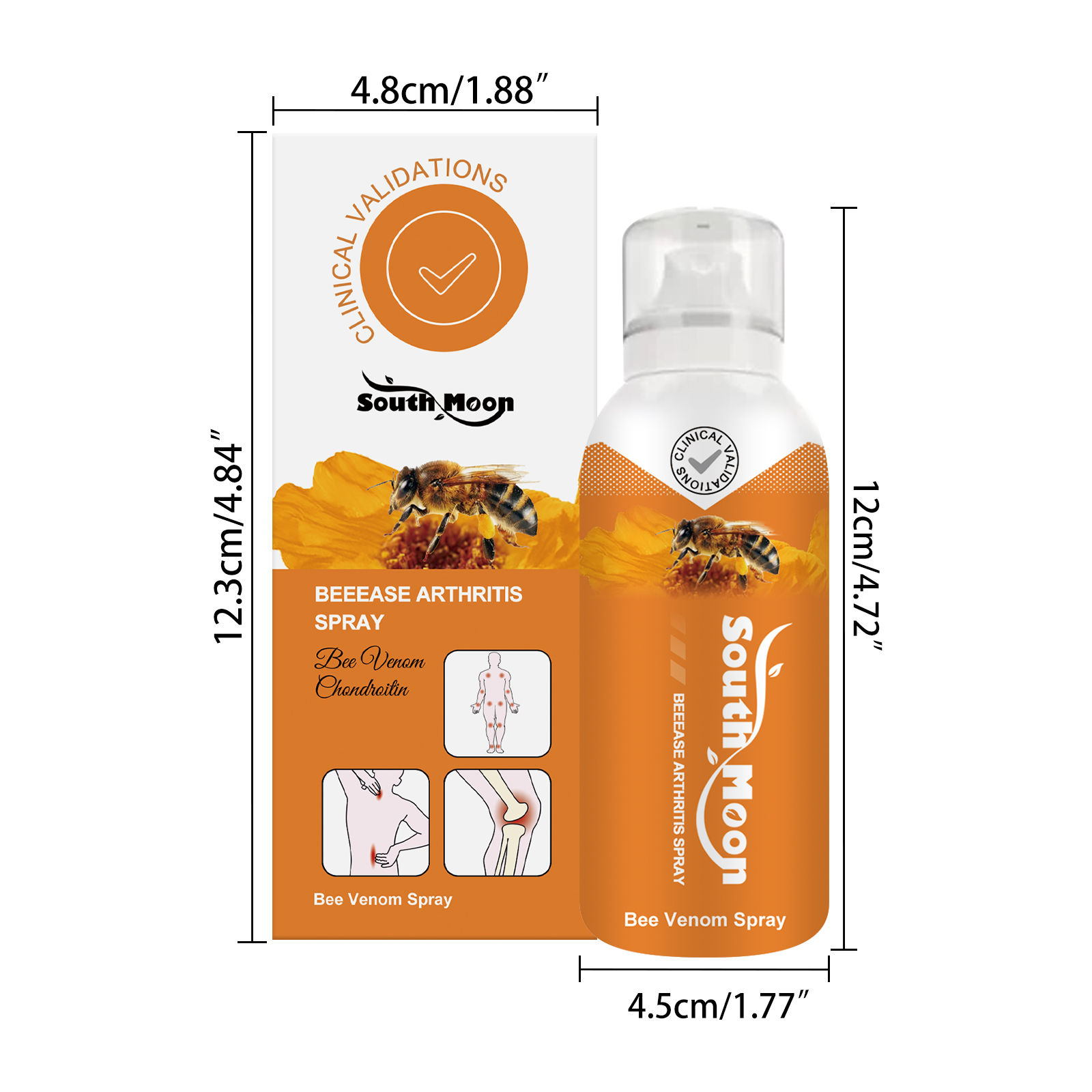 Joint Care Spray Soothing Moisturizing For Shoulder Neck Elbow Knee Daily Comfort And Flexibility Support
