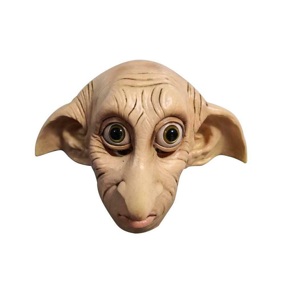 Dobby Mask Full Face with Elf Ears Latex Realistic for Halloween Cosplay Costume Carnival festivals Harry Potter  party Masquerade Props Men Adult Teens Size