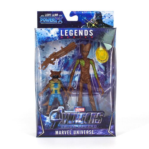 (Racoon Groot) New Avengers Infinity War LED 16cm Action Figures Doll Captain Kids Gift