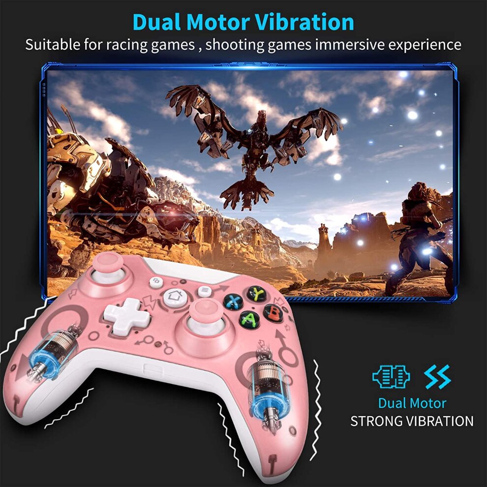 (Pink) Xbox One Wireless Controller Compatible  PC/Xbox Series X/PS3