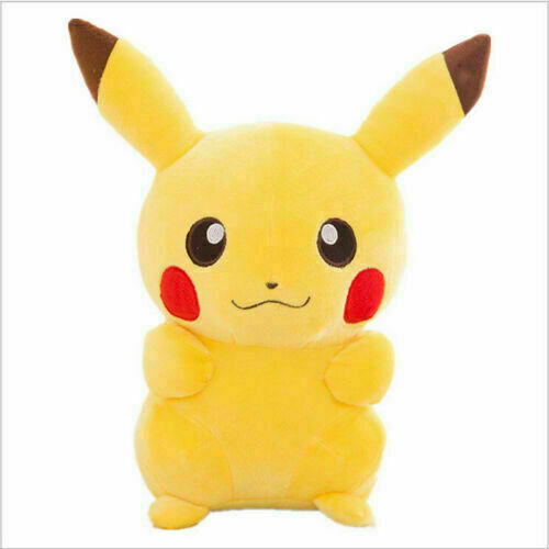 (Pikachu-7.9in) Pokemon Plush Soft Toys Stuffed Kids Children Gifts Pikachu Bulbasaur Ee