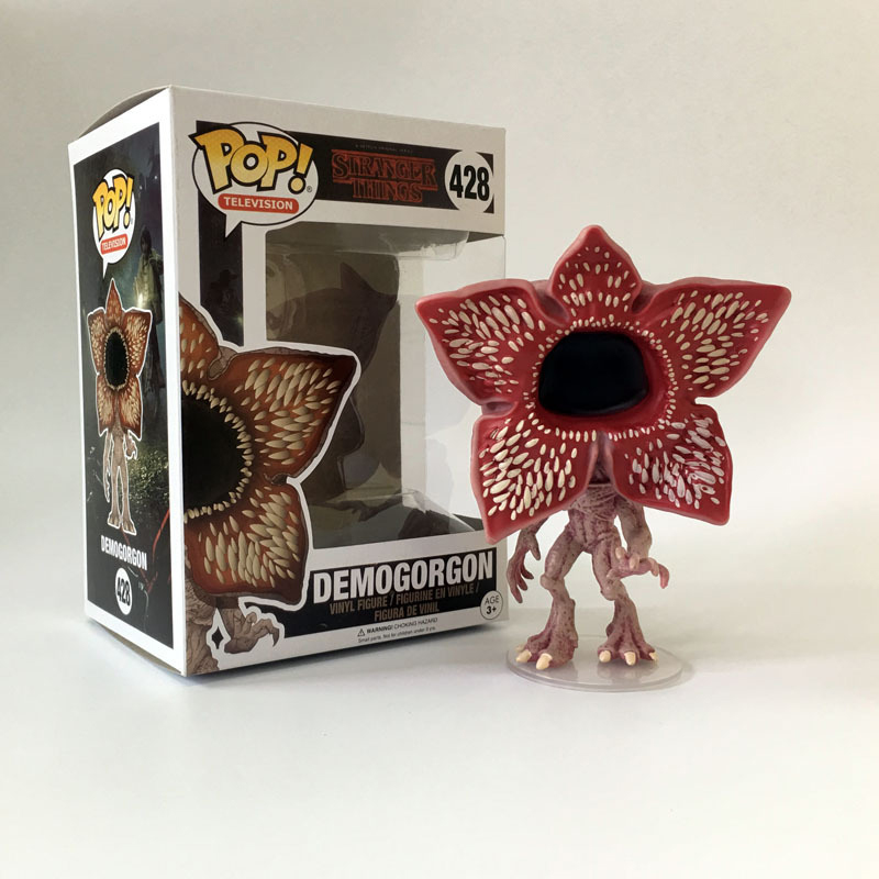 Funko Pop TV Stranger Things Demogorgon Pop Vinyl Figure Collectible Exclusive Action Figure Toys Television Monster Model Ornament Dolls Home Office Decoration Halloween Birthday Christmas Surprise Gift for Friend Kids 10cm