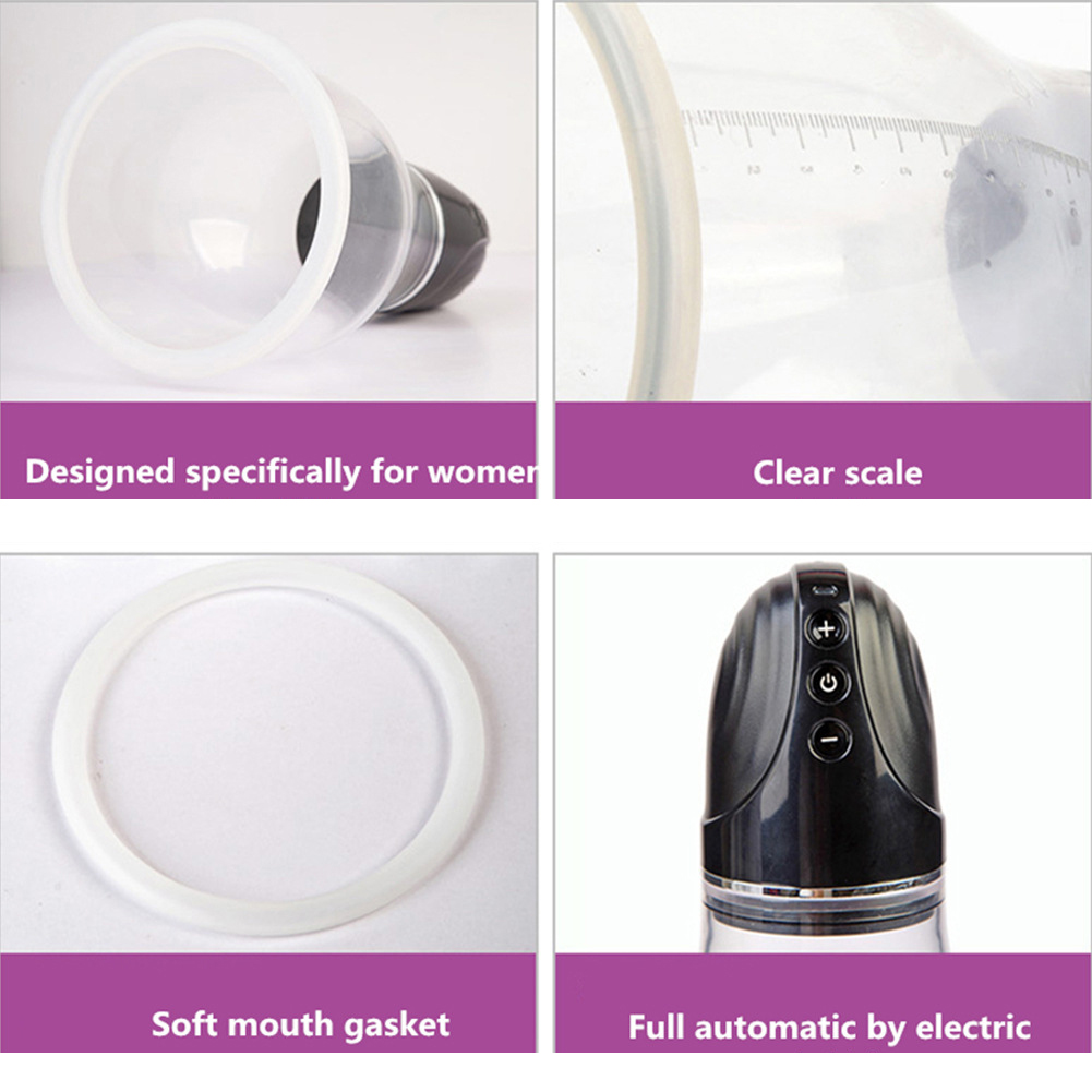 Vacuum Suction Breast Massage Nipple Breast Teaser Massager for Her Stimulator Silicone Adult Sex Toys for Women Couples