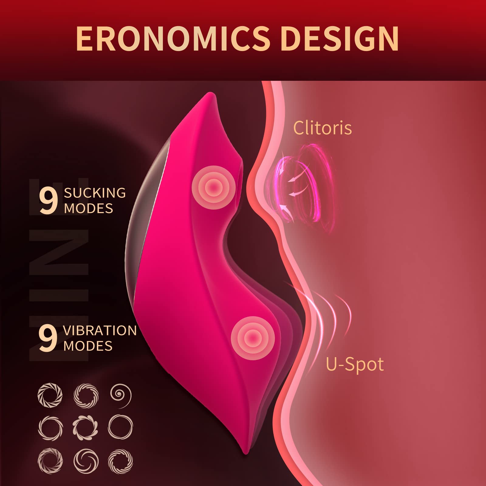 G Spot Vibrator Sex Toys for Women Nipples Clitoral Stimulator Adults Toys Masturbators Bullet Dildo Massager for Couples with 9 Vibrating Sucking APP Control