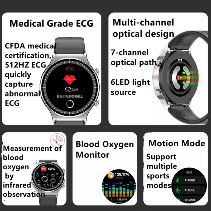 Smart Watch PPG+ECG Training Medical Grade Health Monitoring Smartwatch