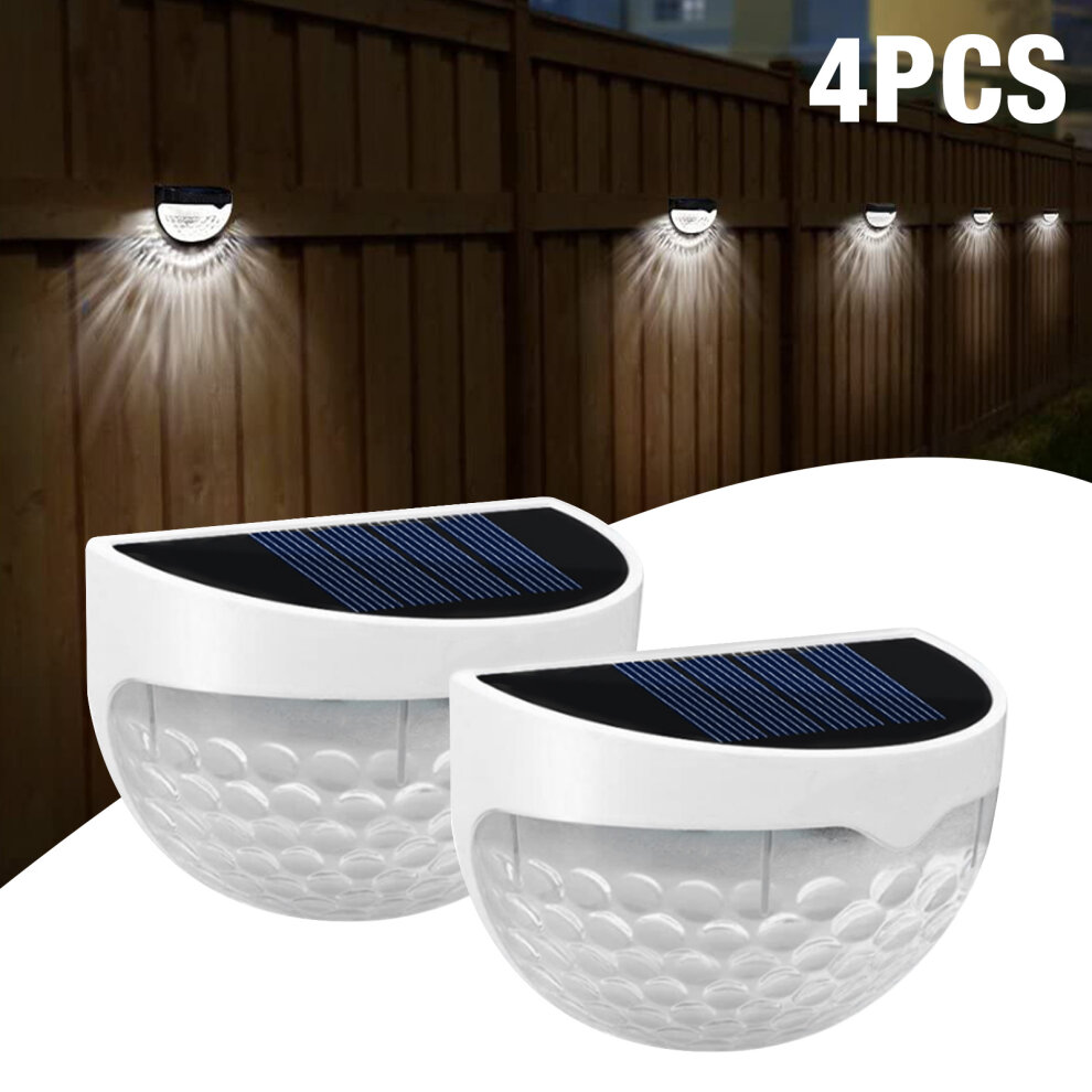 LED Solar Powered Fence Wall Lights Garden Step Path Decking Out Lamp