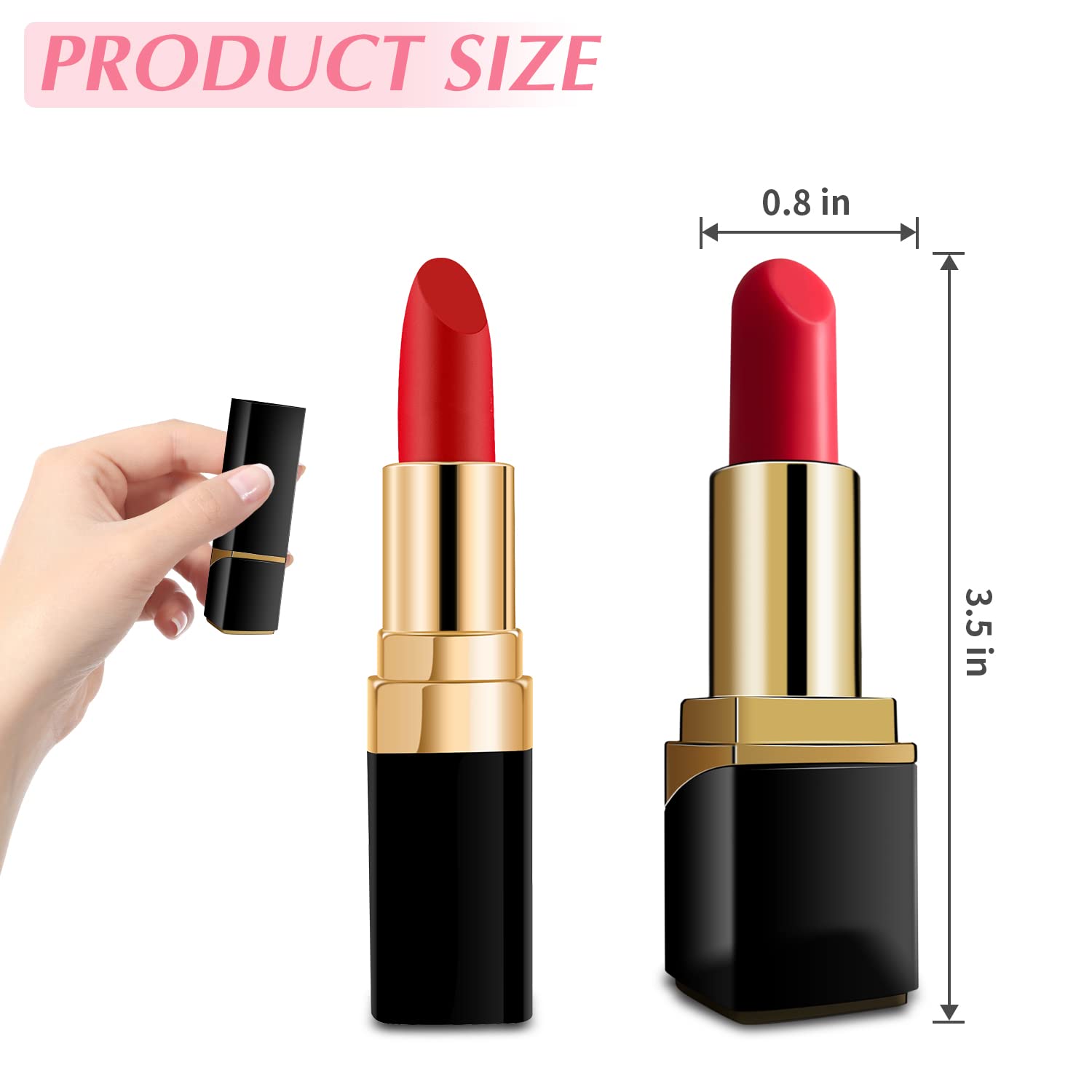 Bullet Vibrator Mini Nipple Vaginal Anal Massager G Spot Vibrator Clitorals Stimulator USB Rechargeable 10 Modes Portable Waterproof Lipstick Shape Adult Sex Toys for Women Adult Pleasure Travel Size