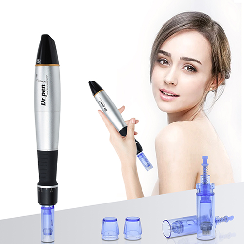 Dr Pen A1 Professional Microblading Micro Needles Derma Pen Portable Ultima Electric A1 Pen Micro Needling Pen Mesotherapy Beauty Roller Machine Skin Care for Face Skin Care With 20 Pcs Cartridges Best Gifts for Women