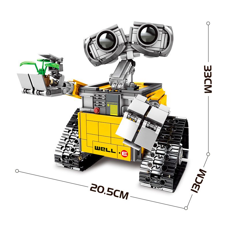 Disney WALL E The Robot Building Blocks Idea Technic Figures Model DIY Educational Toys For Children 687Pcs