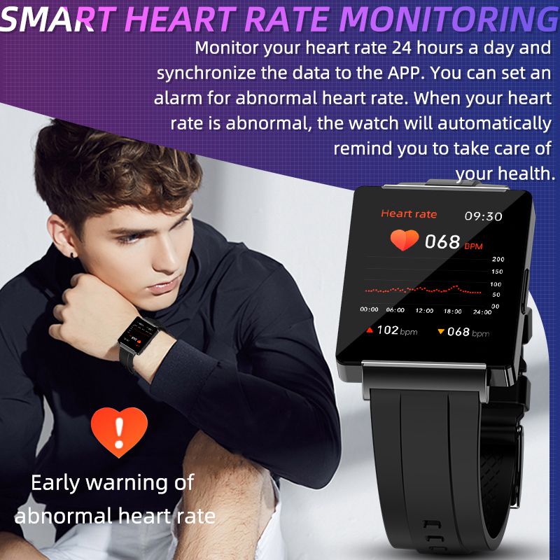 NFC Access Control Music Smart Watch Fitness Heart Rate BP Blood Glucose Body Temperature Smartwatch Men Women