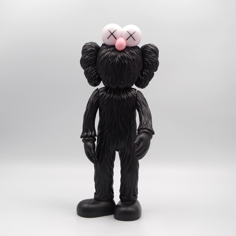 Kaws Exhibition Sesame Street Kaws BFF PVC Toy Black