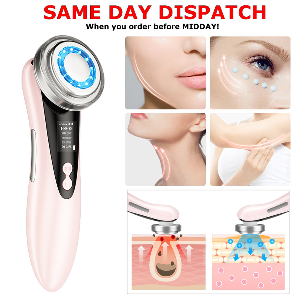 LED Light Skin Rejuvenation Therapy Photon Device RF EMS Lifting Firming Beauty Face Massager