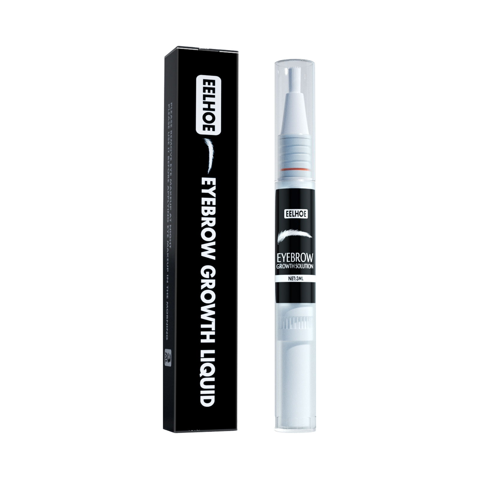 Eyebrow Growth Serum Rapid Brow Eyebrows Enhancing Liquid Boost Longer Fuller Thicker Stronger Healthier Nourishing Natural Eyebrow Solution 3ml.
