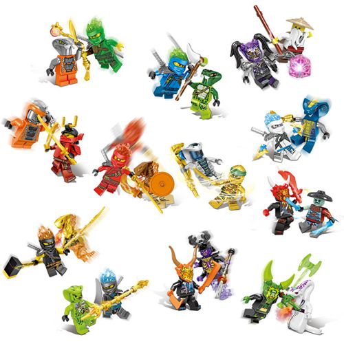 Set Of 24 Pcs Ninjago Mini Figures Building Blocks Toys