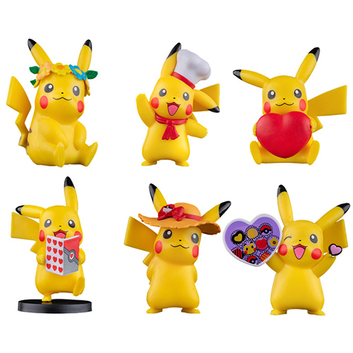 Pokemon Figure Toy Anime Figure Model Toy Cute Pikachu PVC Cake Decoration Ornaments Cartoon Doll Children Toys Gift Set of 6