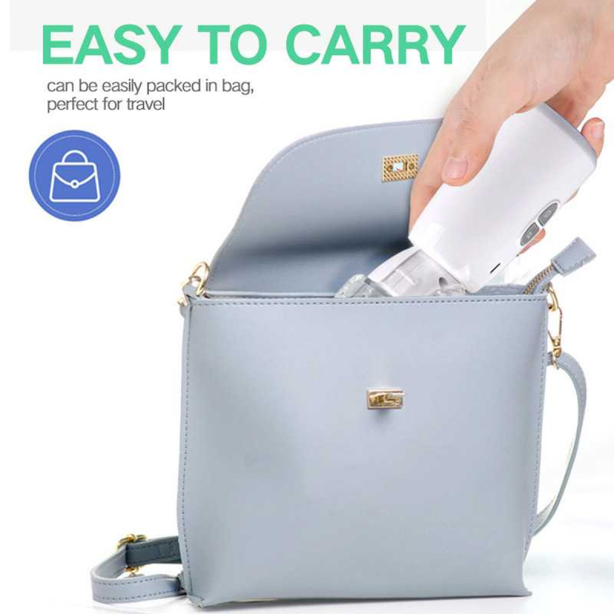 Portable Mesh Nebulizer Inhaler Ultrasonic Atomizer Portable Handheld Children Adult Compression Atomizer for Families Use