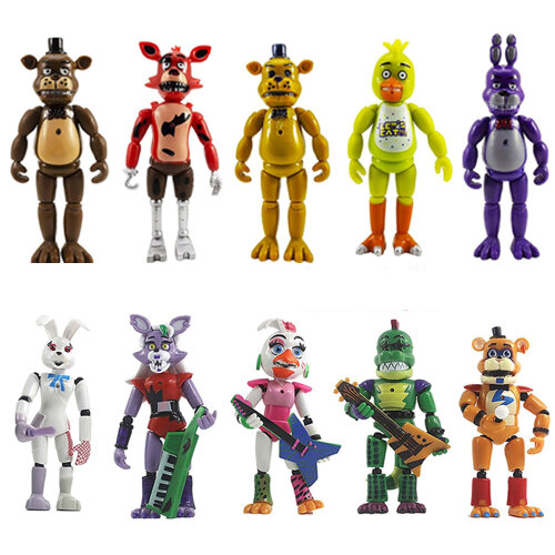 FNAF Action Figures Five Nights at Freddy Kids Toys Set of 10