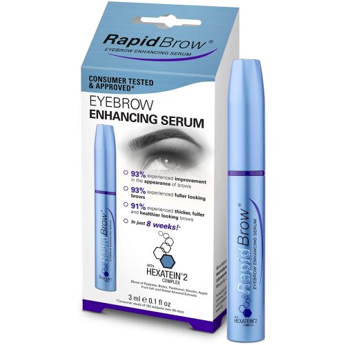 RapidBrow Eyebrow Enhancing Serum for Thicker Fuller and Healthier Looking Brows a Deeply Nourishing and Scientifically Inspired Formula