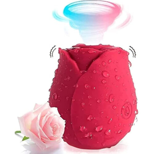 Rose For Women Mini Massager Stress Relief 10 Modes