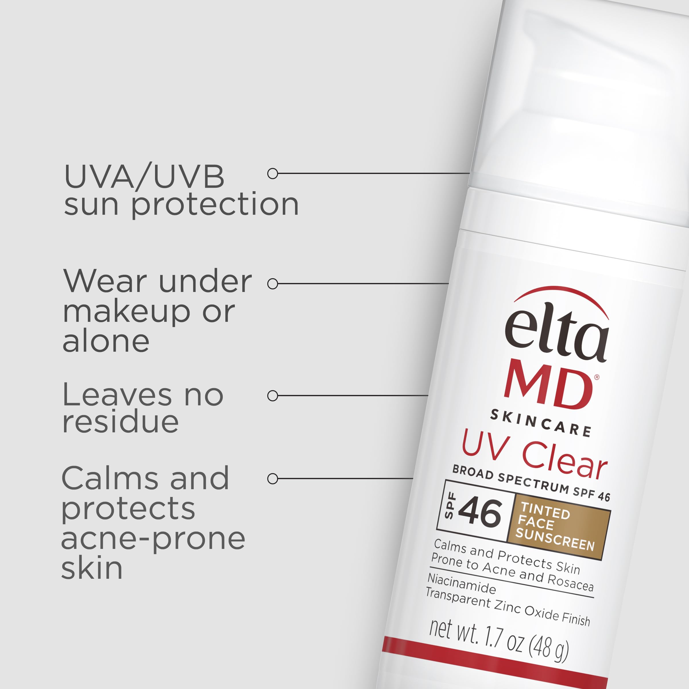 EltaMD UV Clear Broad-Spectrum SPF 46 Tinted Facial Sunscreen