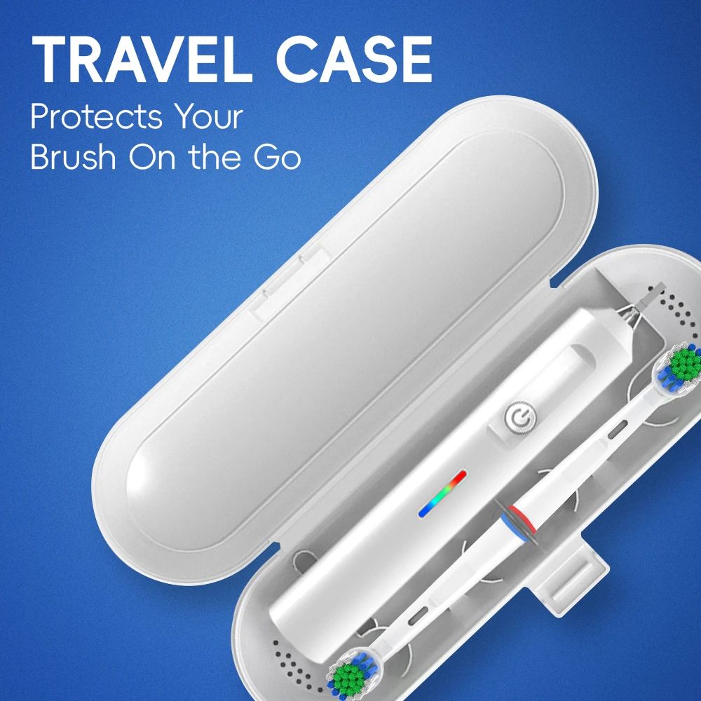 Smart Wireless Charging Rotating Electric Toothbrush Rechargeable Toothbrushes with 8 Heads Compatible with Oral B Brush Heads