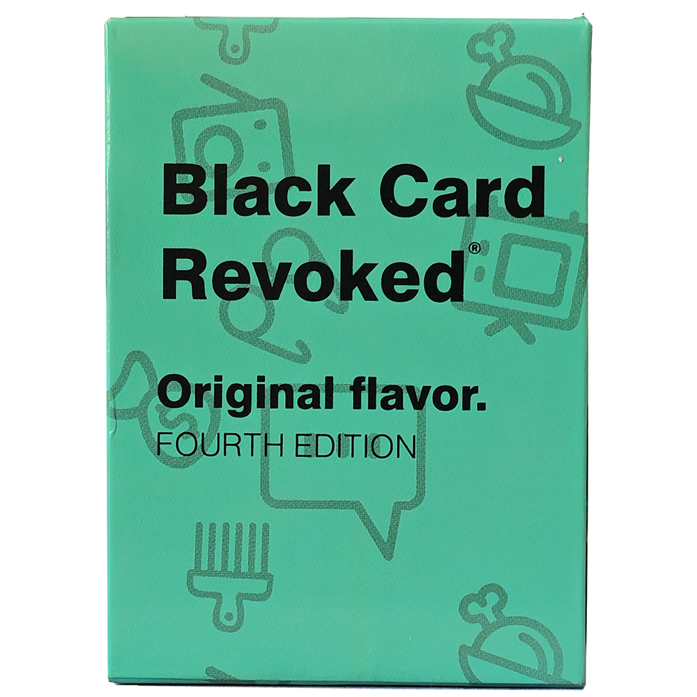 Black Card Revoked Original Flavor Fourth Edition Card Game for Adults Fun Board Games for Family Party The Cookout Game Night All of The Holidays Gifts