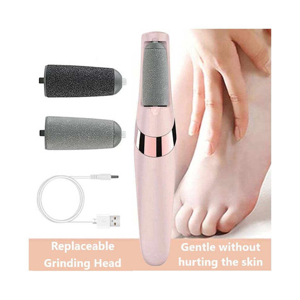 Electric Foot Grinder File Vacuum Hard Skin Callus Remover Machine LED