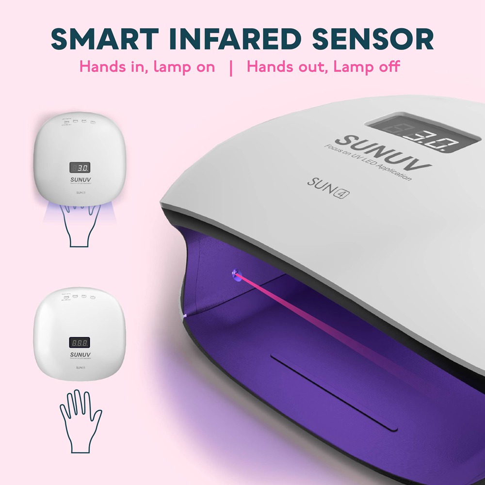 SUNUV SUN4 UV LED Nail Lamp 48W UV LED Nail Lamp - up to 50000 hours