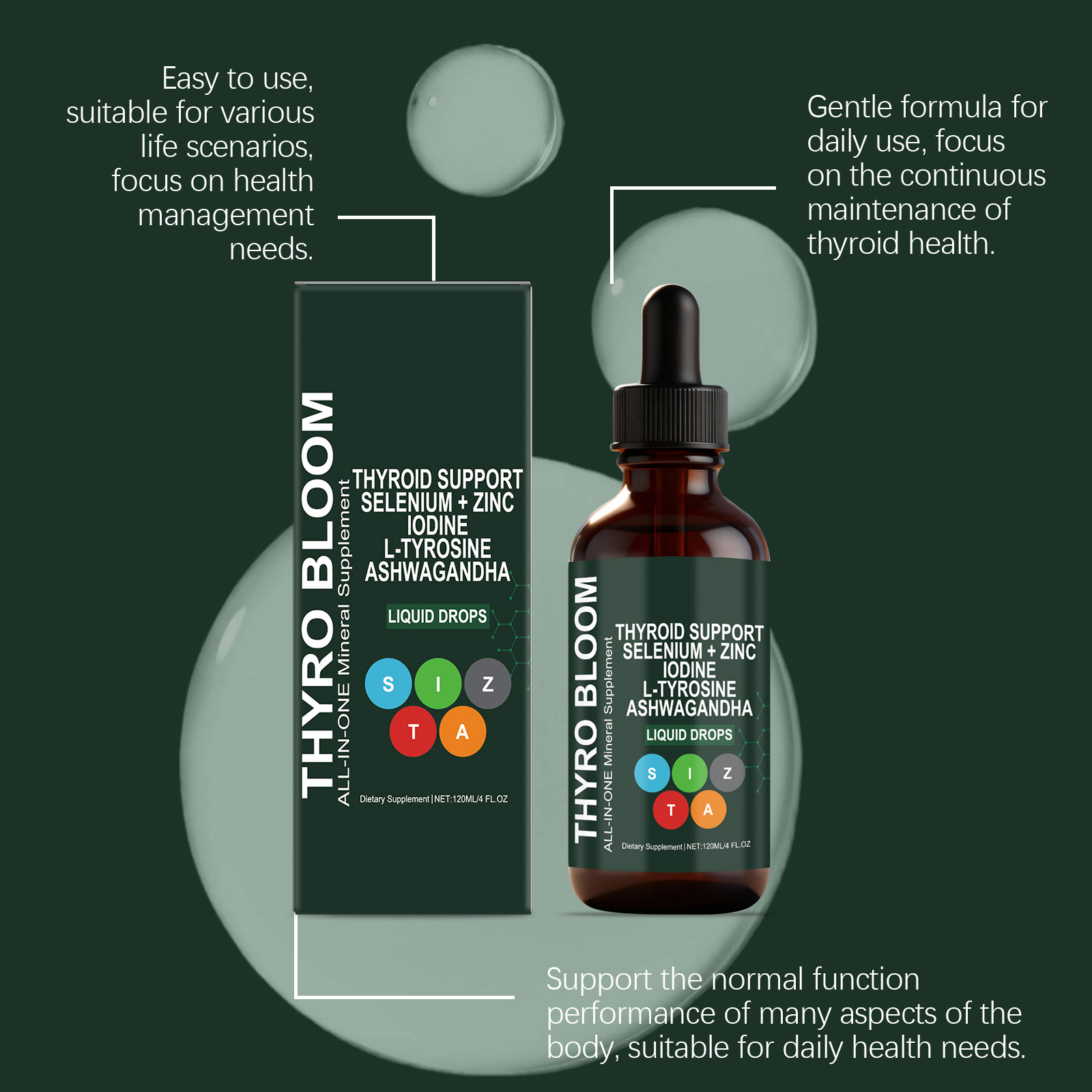 Body Care Drops | Gentle Daily Support for Body Contouring & Skin Balance | Lightweight Liquid Supplement for Toned Appearance & Elasticity 