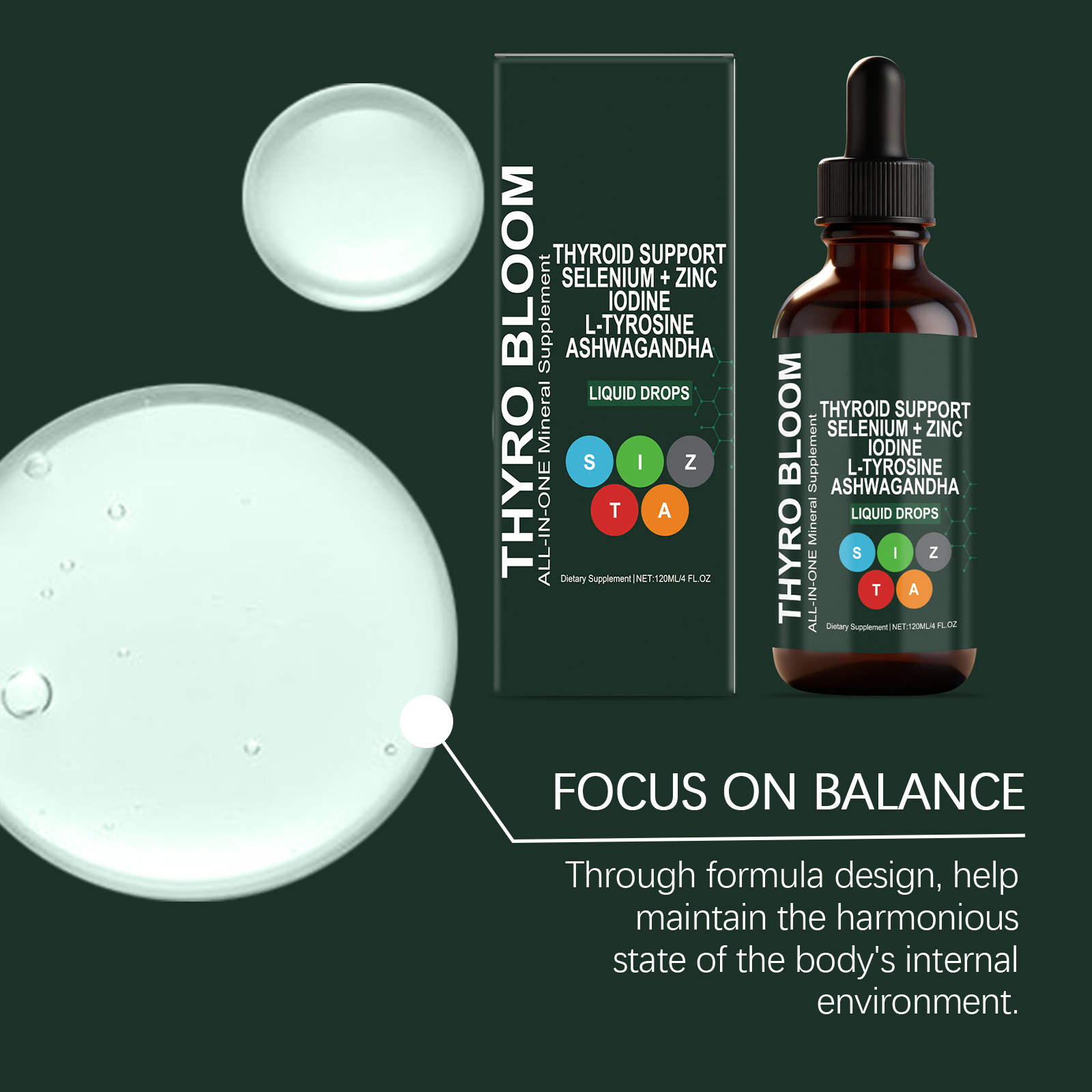 Body Care Drops | Gentle Daily Support for Body Contouring & Skin Balance | Lightweight Liquid Supplement for Toned Appearance & Elasticity 