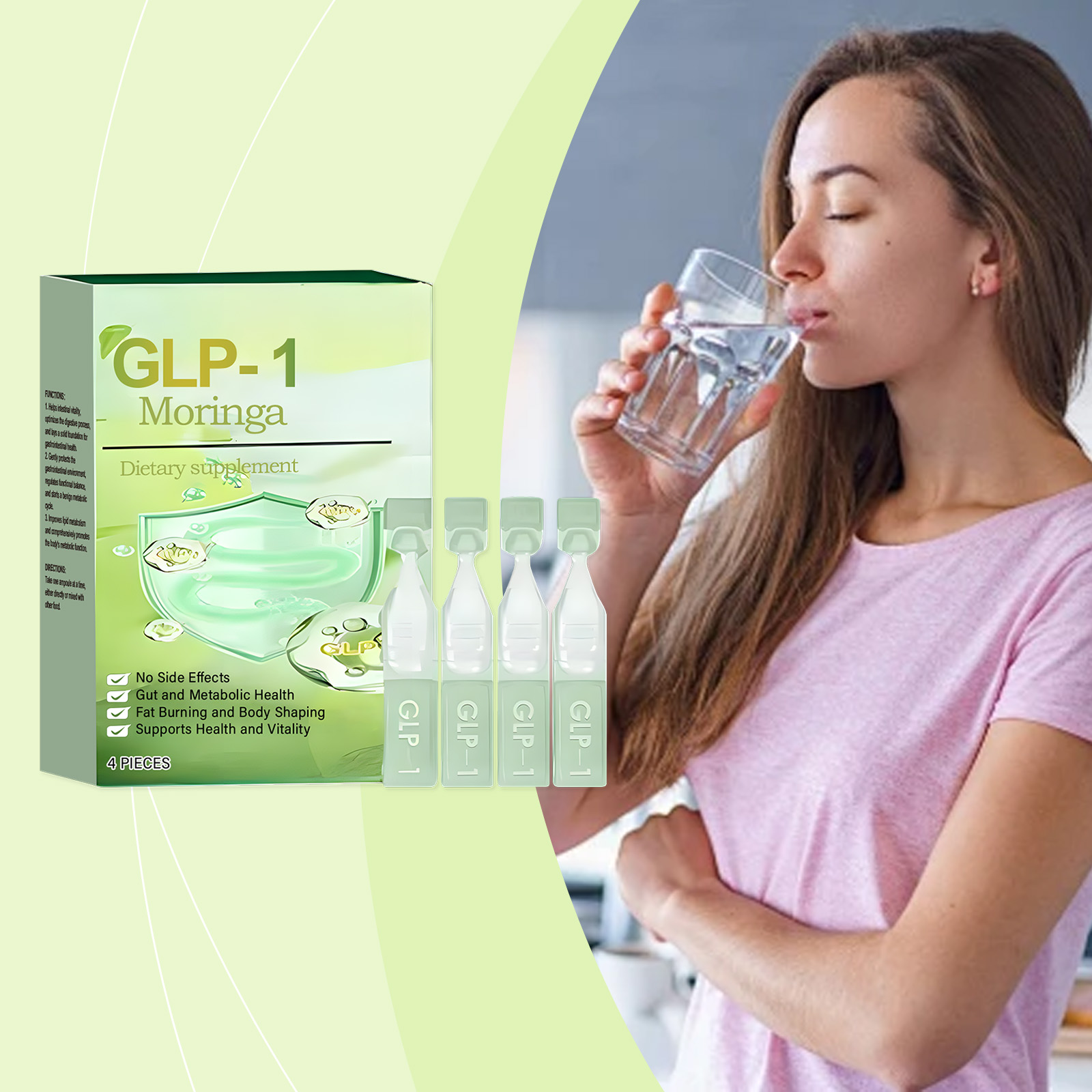 Health Solution Slimming Oral Liquid Gut and Metabolic Health Supports Health and Vitality Fat Burning and Body Shaping