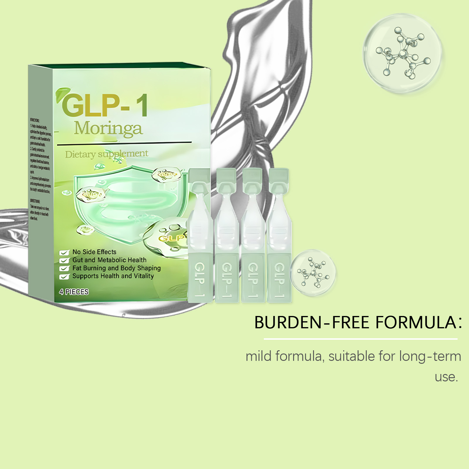 Health Solution Slimming Oral Liquid Gut and Metabolic Health Supports Health and Vitality Fat Burning and Body Shaping