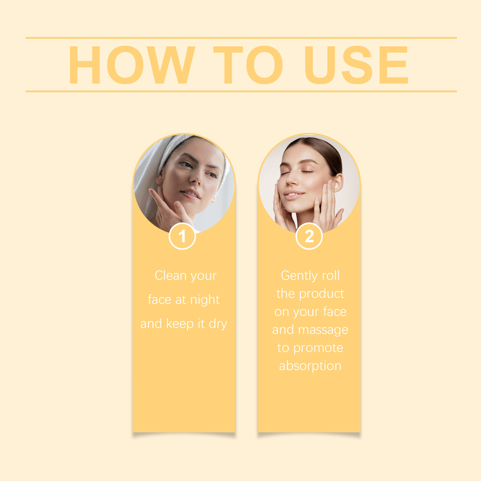 Hyaluronic Acid Facial Night Roller Essence Gently Nourishes Moisturizes Skin Care Anti-Aging Facial Essence for All Skin Types ﻿