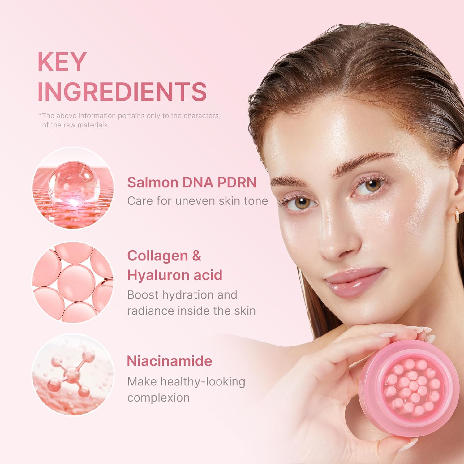 medicube Salmon DNA PDRN Pink Capsule Cream Niacinamide Collagen Face Moisturiser Lightweight Cream Uneven Skin Tone Glow Hydration Korean Skin Care 55g