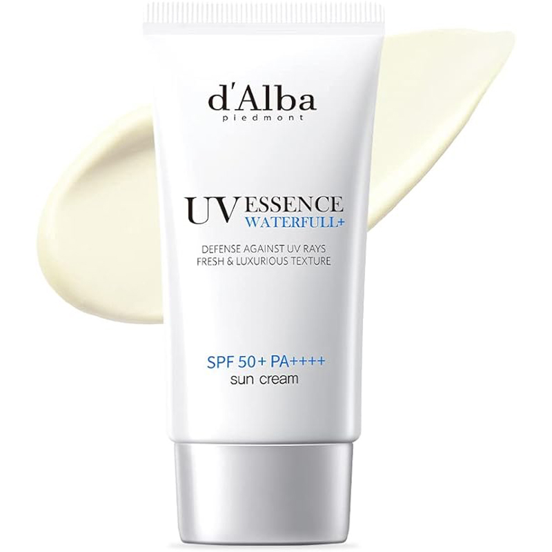 dAlba DAILY MINERAL ESSENCE SUNSCREEN 50ml Moisturizing Essence Texture Sunscreen Lotion Broad Spectrum SPF 50 Super Smooth Silky Texture Natural Ingredients