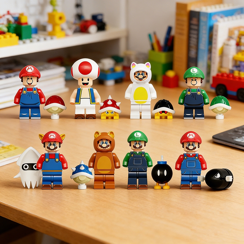 (Style B) Game Anime Series Figure Blocks Cartoon Minifigure Blocks Assembly Game Merchandise Model Mini Bricks Toys Mini Figurine Dolls