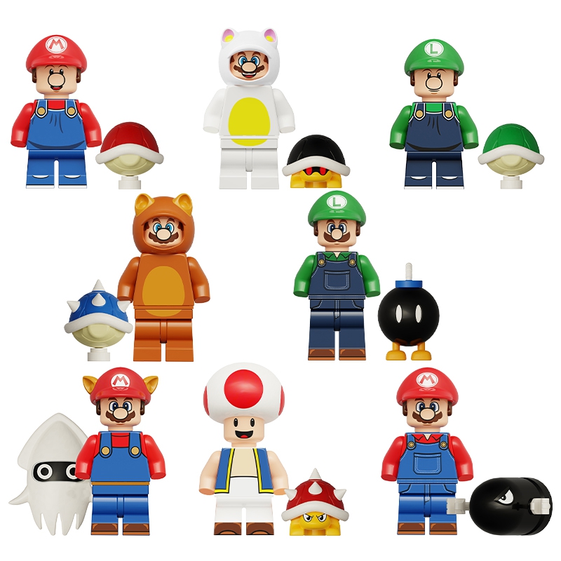 (Style B) Game Anime Series Figure Blocks Cartoon Minifigure Blocks Assembly Game Merchandise Model Mini Bricks Toys Mini Figurine Dolls
