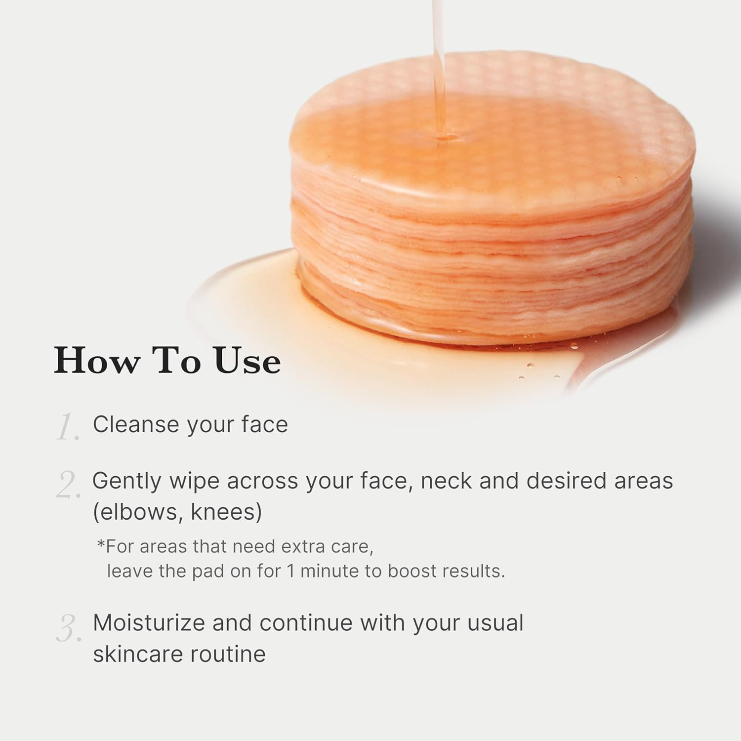 medicube Red Succinic Acid Panthenol Facial Peeling Pads Exfoliating Toner Pads for Breakout Prone Skin Niacinamide AHA BHA Soothing Panthenol Non-Comedogenic