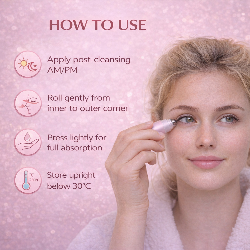 Cooling Eye Roller For Puffiness Relief Soothing And Refreshing Eye Area Massage Tool