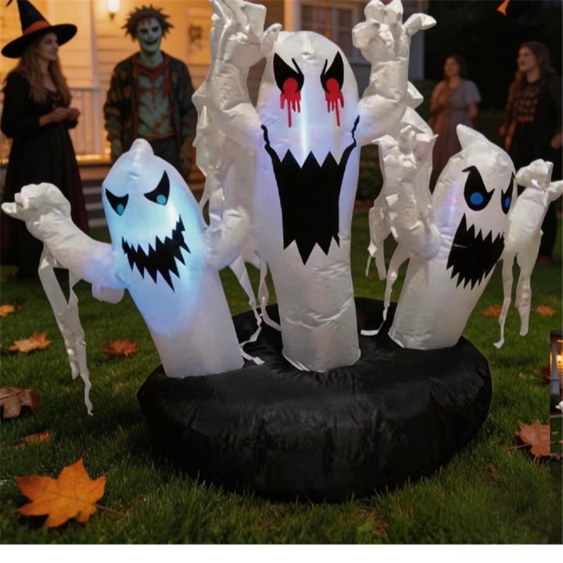 Inflatable Ghost Inflatable Model Halloween Party Outdoor Garden Swimming Pool Lawn Courtyard Decoration Ornaments