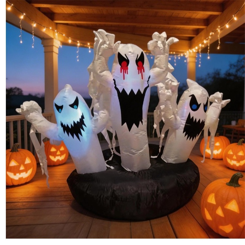 Inflatable Ghost Inflatable Model Halloween Party Outdoor Garden Swimming Pool Lawn Courtyard Decoration Ornaments