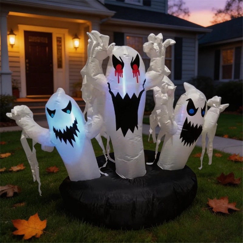 Inflatable Ghost Inflatable Model Halloween Party Outdoor Garden Swimming Pool Lawn Courtyard Decoration Ornaments